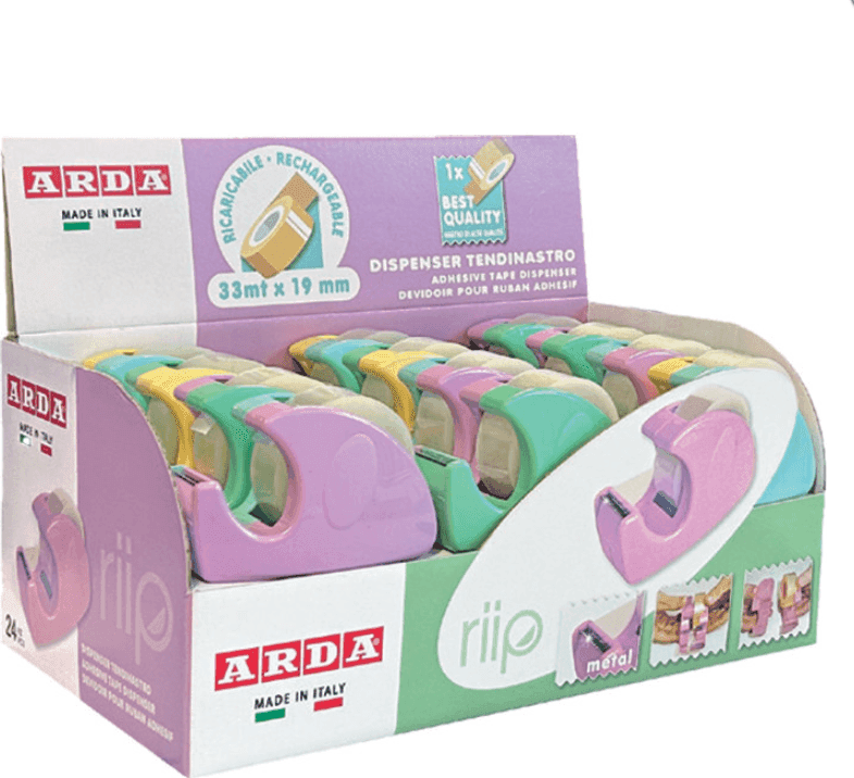 Arda - Dispenser scotch a chiocciolina Riip Pastel bicolor 2.0 (C1347P2) - 3