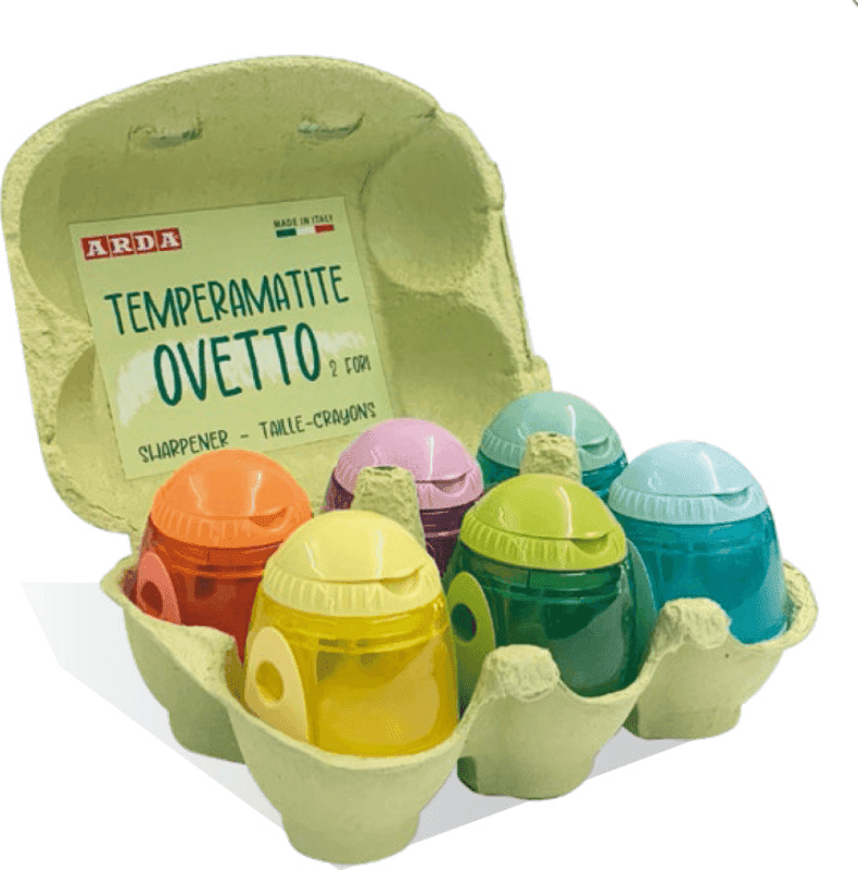 Arda - Temperamatite 2 fori Ovetto colore assortito random (TE814SC)