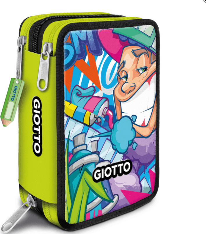 Giotto - Astuccio 3 Zip Supermina 18+18+10 -Colore Casuale- (F953900-1) - 2