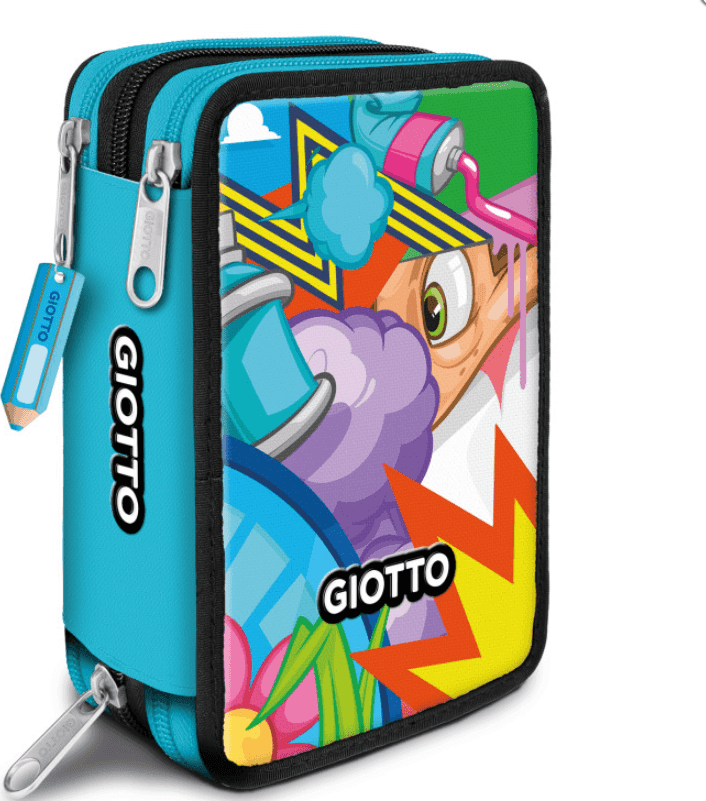 Giotto - Astuccio 3 Zip Supermina 18+18+10 -Colore Casuale- (F953900-1) - 3
