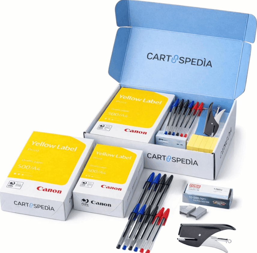 Kit Cancelleria Ufficio Completo - Set Scuola e Lavoro per Casa e Ufficio - 9