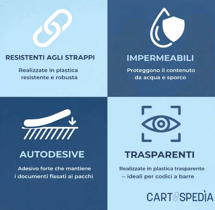Cartospedìa - 200 Buste Porta Documenti Autoadesive C5 (175 x 235 mm) per Fogli A5 o A4 Piegato - 6