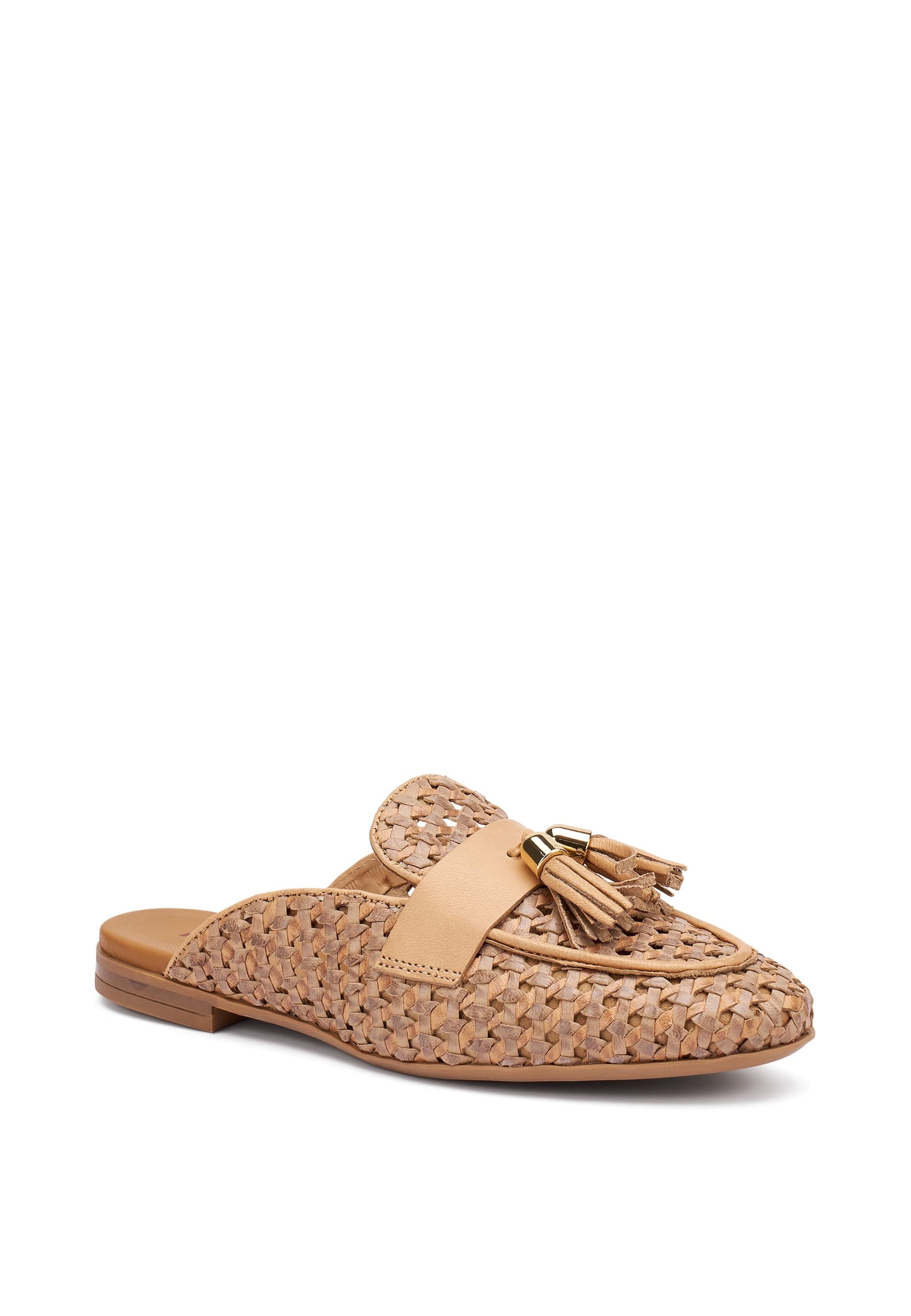 Frau sabot Venezia in pelle intrecciata con nappine 95V7 - 2