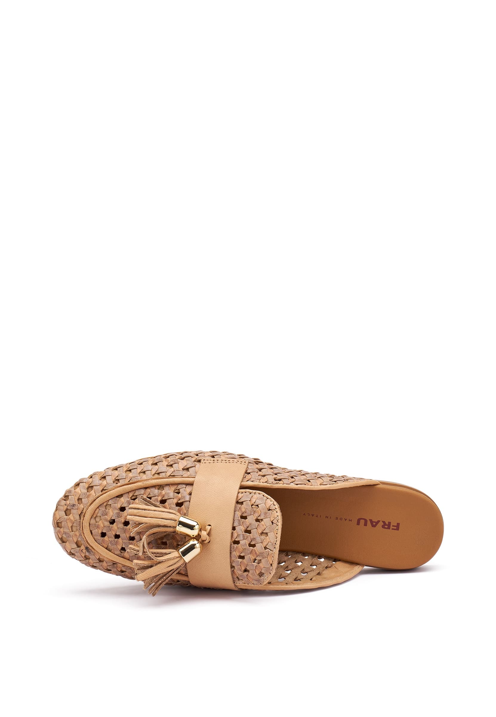 Frau sabot Venezia in pelle intrecciata con nappine 95V7 - 4