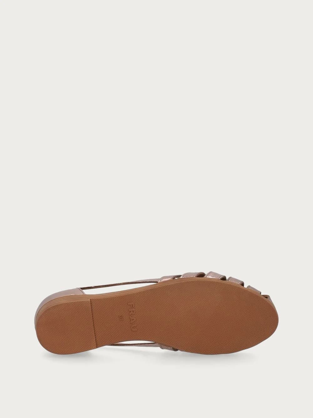 Frau ballerina ragnetto in pelle laminato bronzo 03V1 - 5
