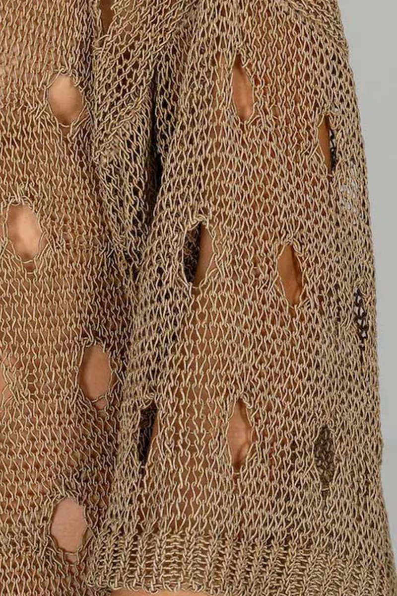NO-NA' | Cardigan traforato pois - 2