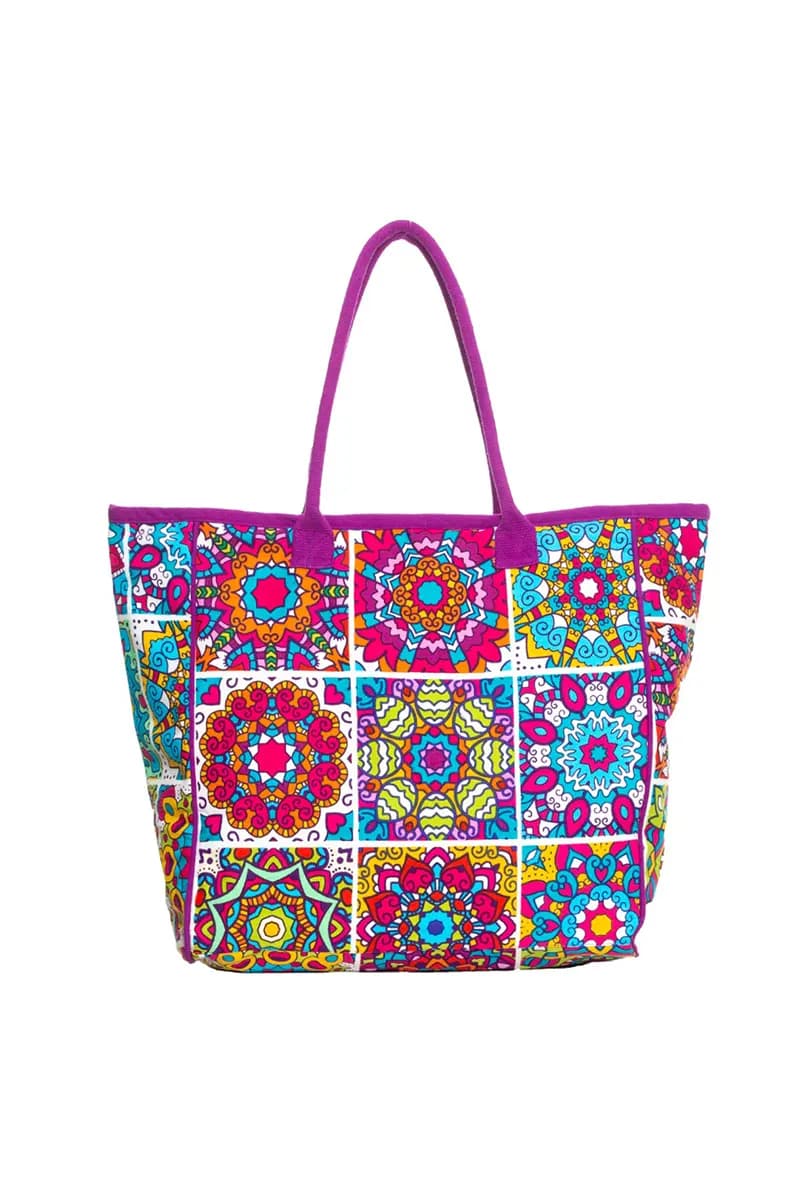 AYFEE | Borsa mare shopping multicolor maiolica - 2