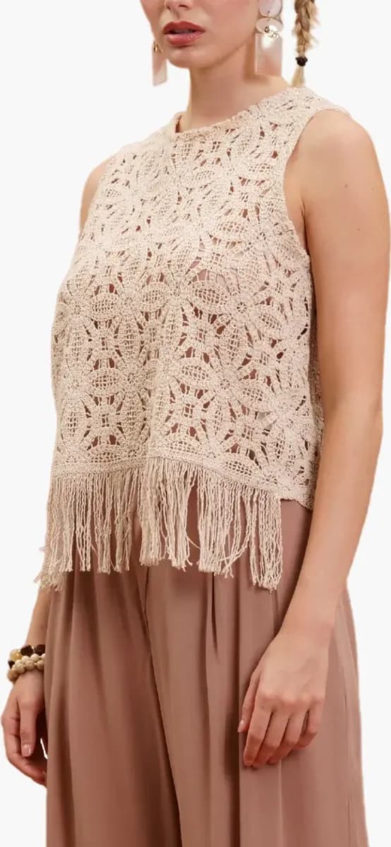 NUALY DAILY | Top in macramè - 3