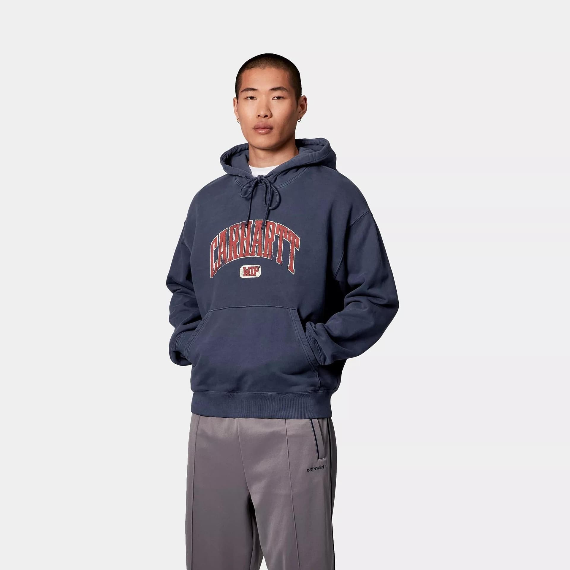 Felpa Carhartt Hooded Library ink garment dyed - 3