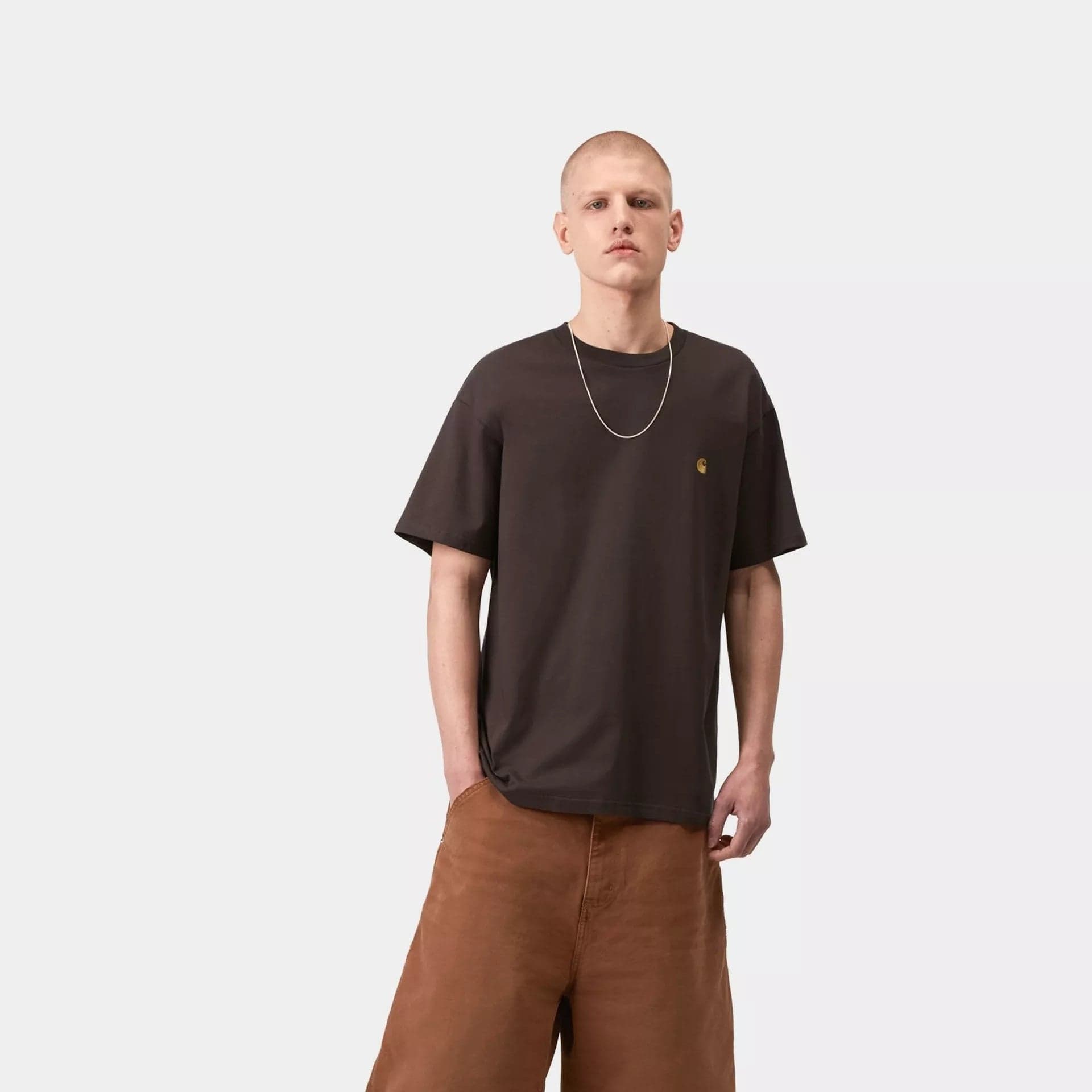 T Shirt Carhartt Chase SS Shale - 5