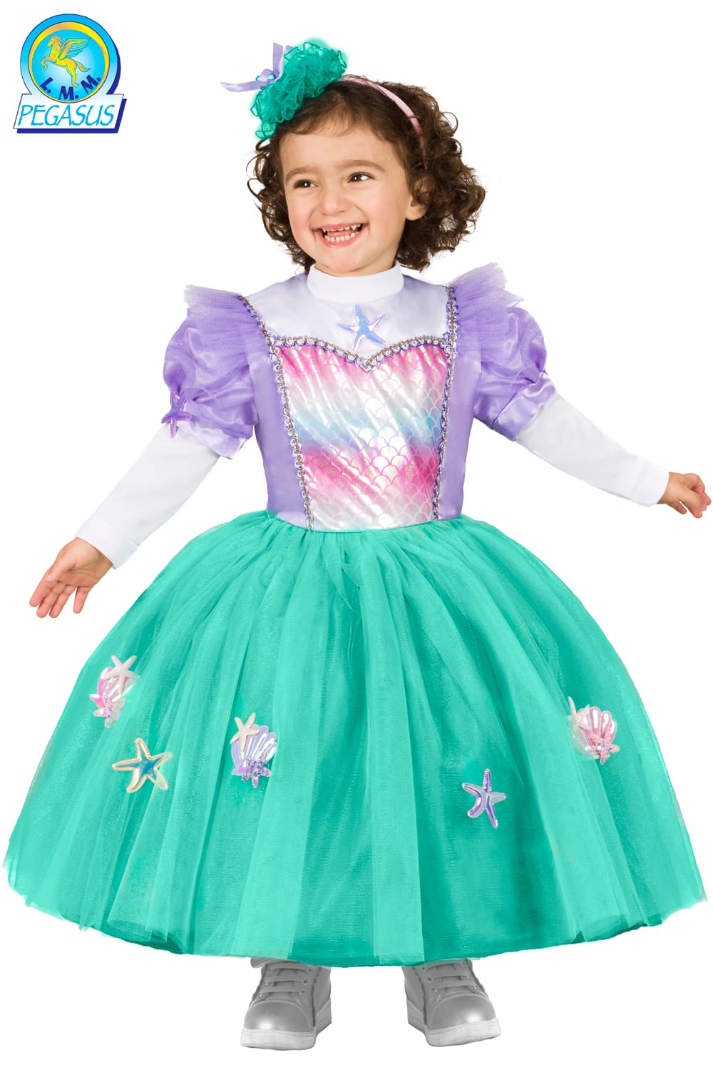 COSTUME CARNEVALE PRINCIPESSA SIRENA DA 13 A 36 MESI - PEGASUS 2096 - 4