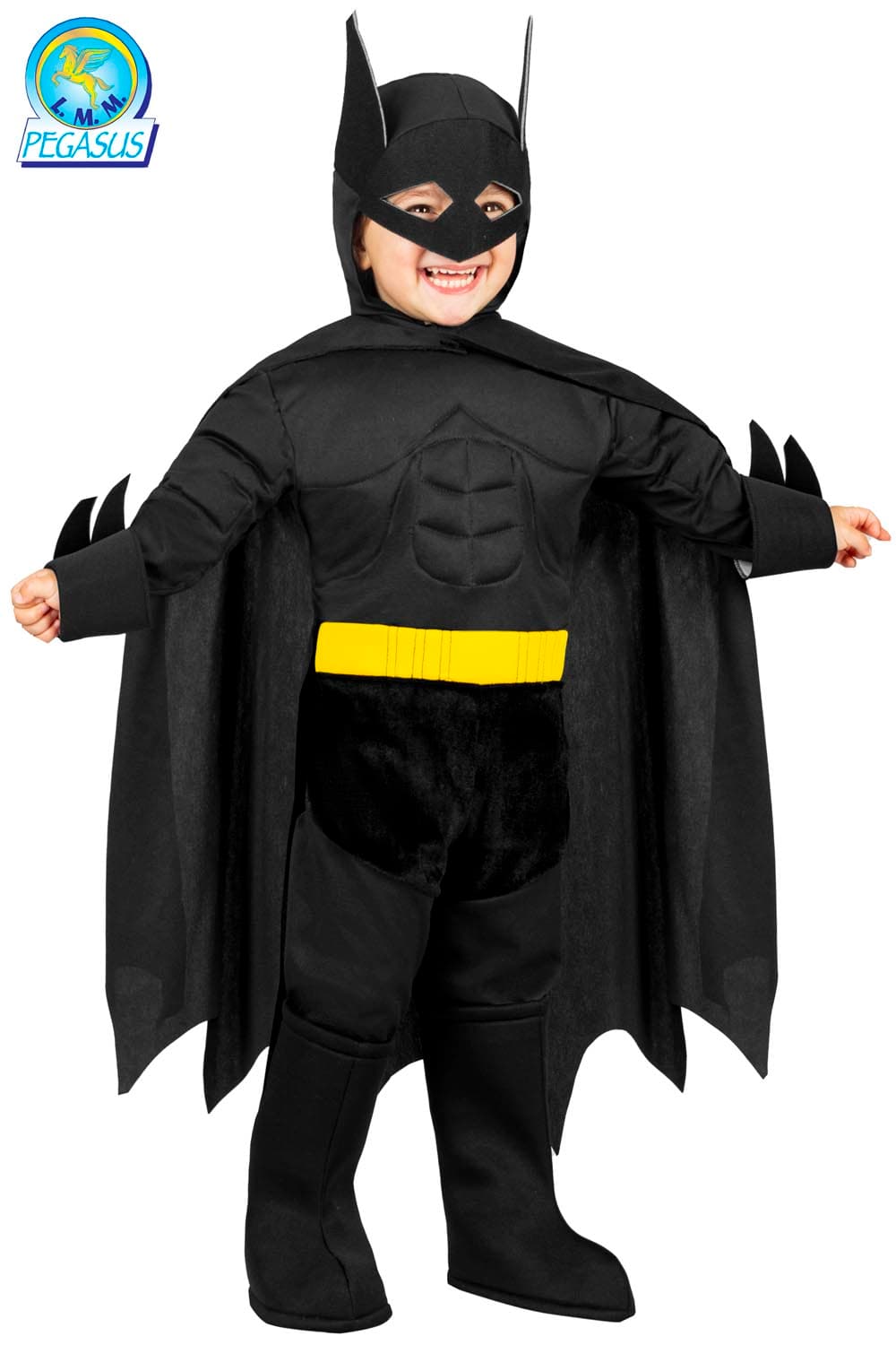 COSTUME CARNEVALE SUPER PIPISTRELLO CON MUSCOLI DA 13 A 36 MESI - PEGASUS 2134 - 4