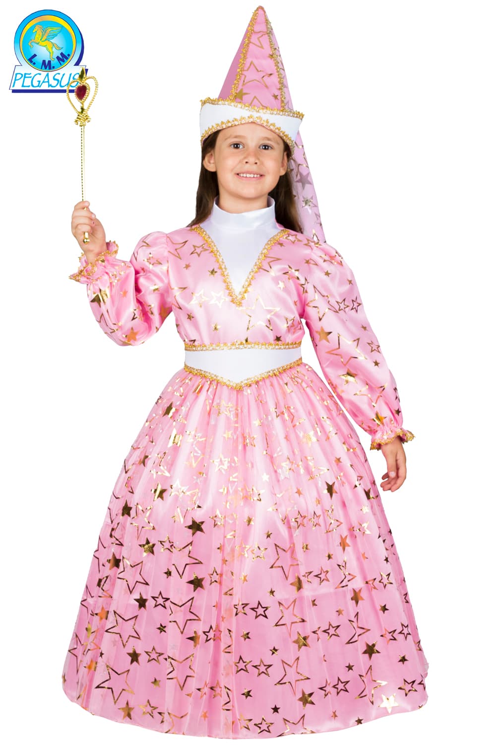 COSTUME CARNEVALE FATINA ROSA DA 3 A 6 ANNI - PEGASUS 0358 - 4
