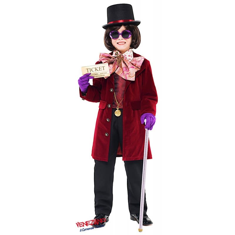Costume carnevale il re del cioccolato da 7 a 10 anni - veneziano 52355 - 2