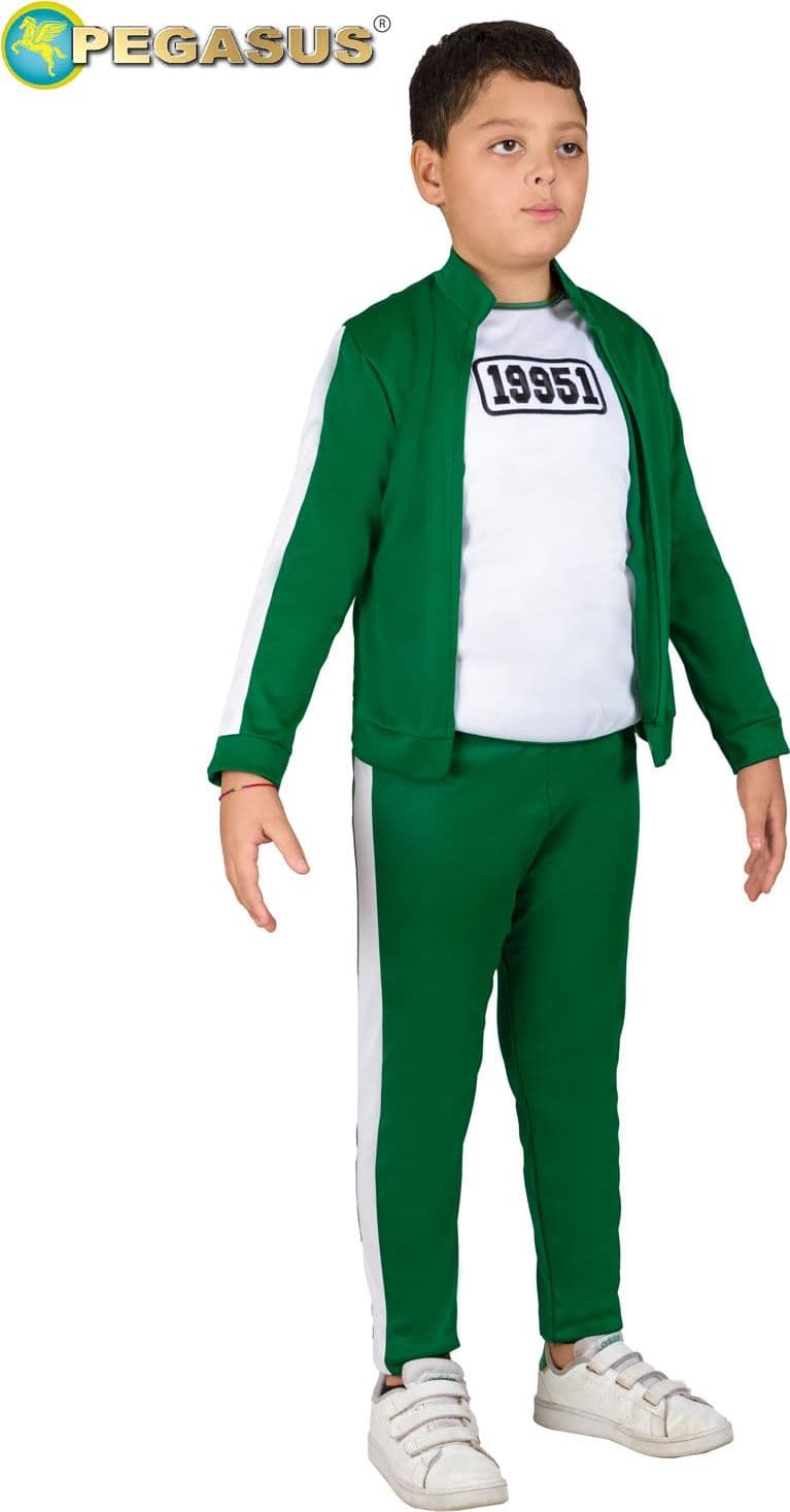 COSTUME CARNEVALE GIOCATORE ( SQUID GAME) DA 5 A 14 ANNI - PEGASUS 1948 - 3