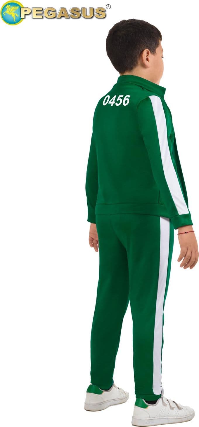COSTUME CARNEVALE GIOCATORE ( SQUID GAME) DA 5 A 14 ANNI - PEGASUS 1948 - 2