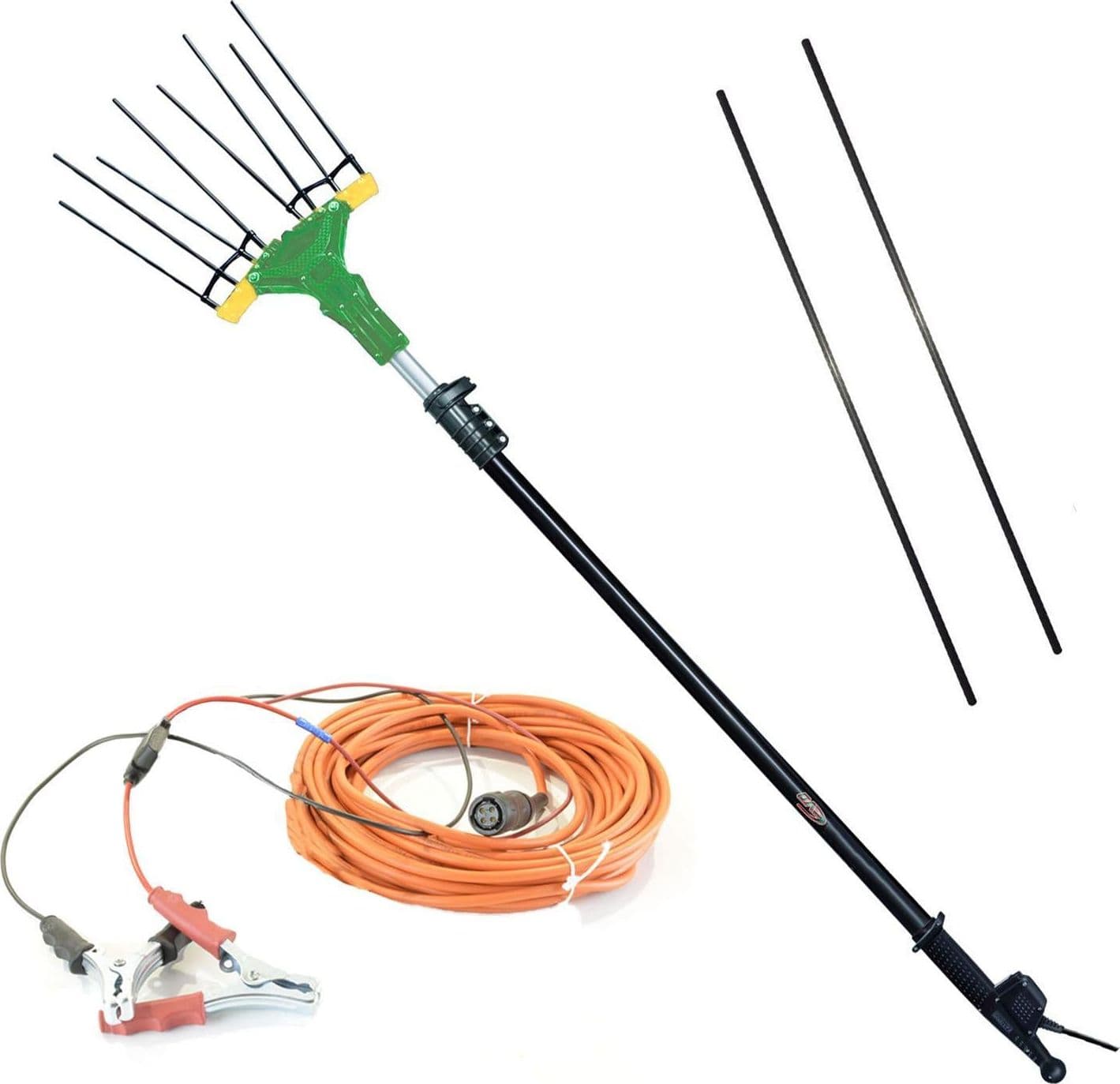 Abbacchiatore elettrico a batteria Falcon "AL300" 12 volt con asta telescopica per raccolta olive - 5