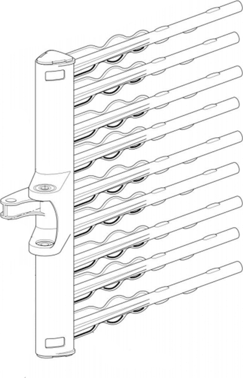 Pettine di ricambio in fibra 9 denti, ricambio sostitutivo per abbacchiatore Mambo Light - 2
