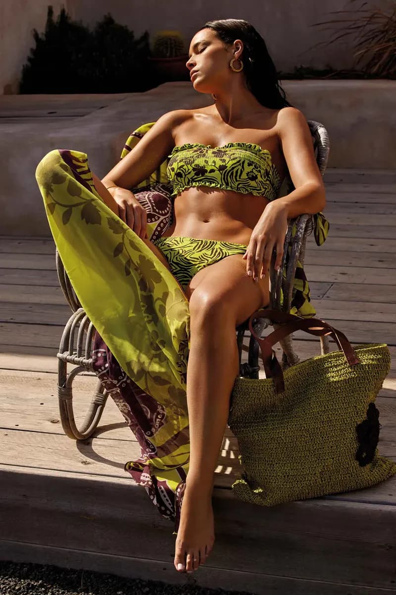 VACANZE ITALIANE | Foulard pareo Flora Lime - 4