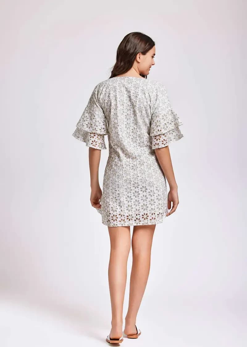 ICONIQUE Abbigliamento | Abito pizzo sangallo Diana - 3