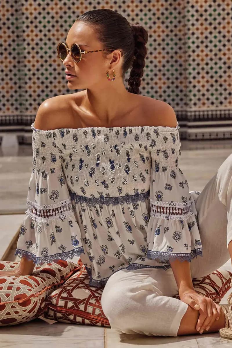 ICONIQUE Abbigliamento | Top ricamato Nora - 4