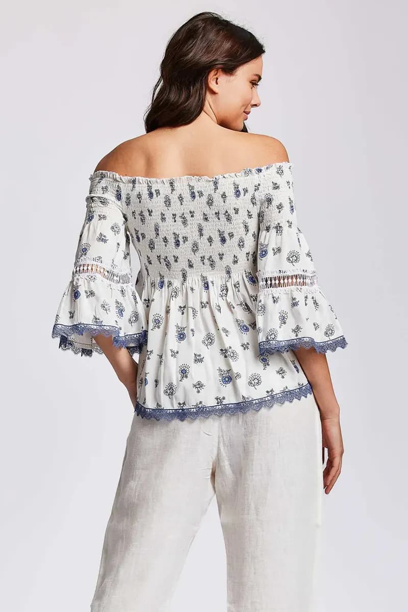 ICONIQUE Abbigliamento | Top ricamato Nora - 3