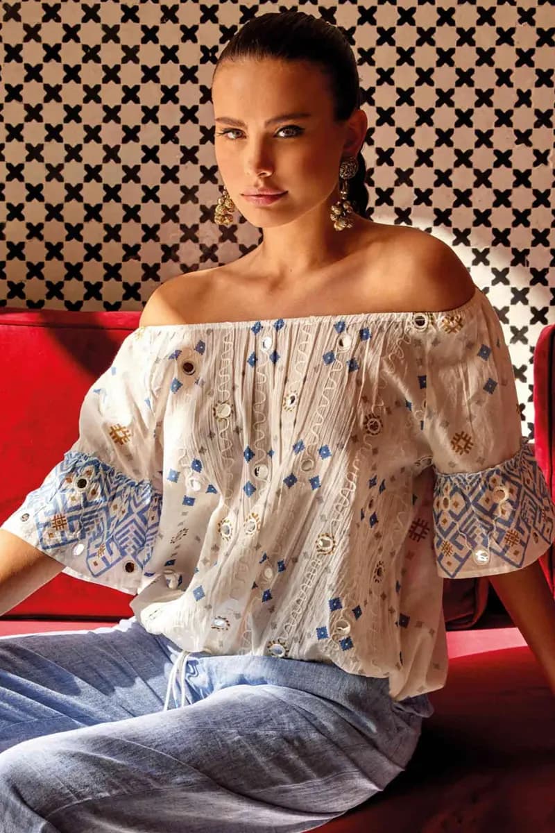 ICONIQUE Abbigliamento | Top ricami artigianali Nora - 4