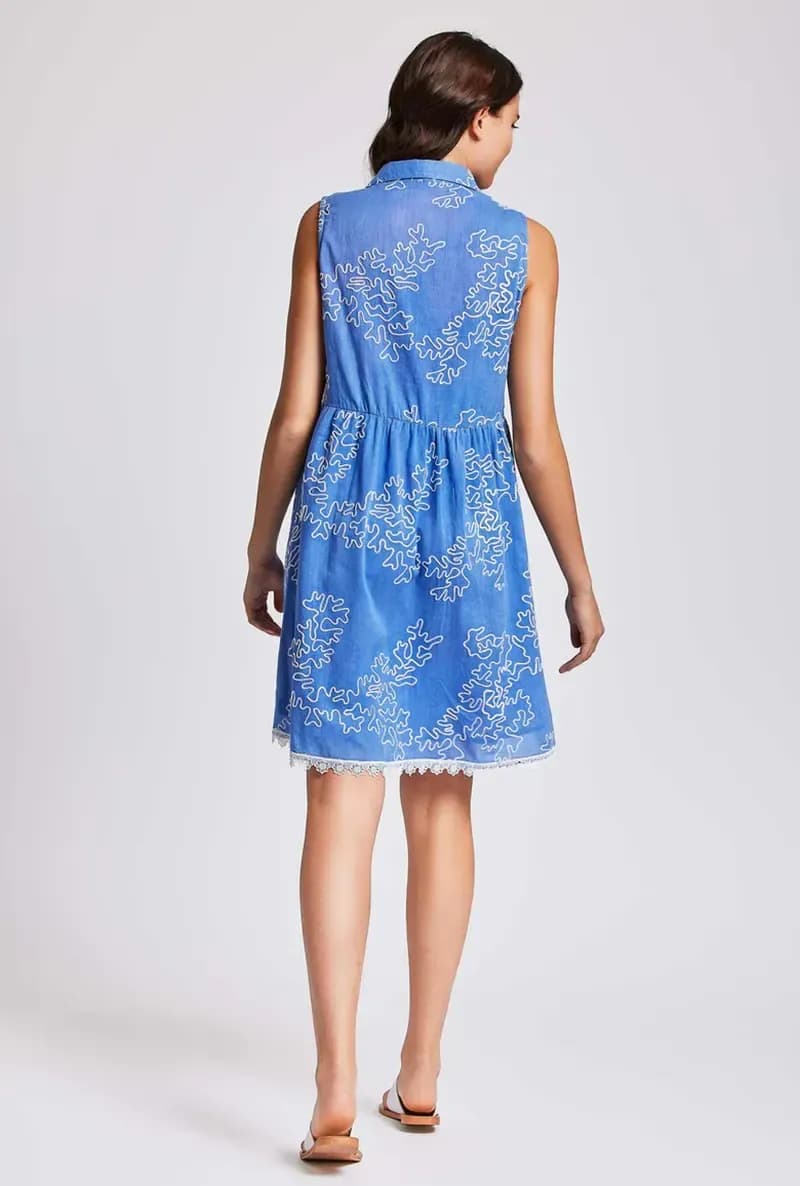 ICONIQUE Abbigliamento | Abito chemisier coralli Elsa - 3