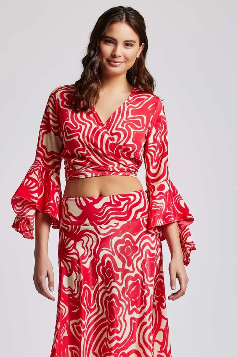 ICONIQUE Abbigliamento | Crop top stampa floreale - 2
