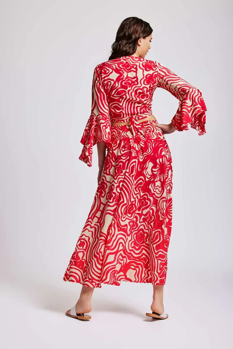 ICONIQUE Abbigliamento | Pantaloni palazzo stampa floreale - 2