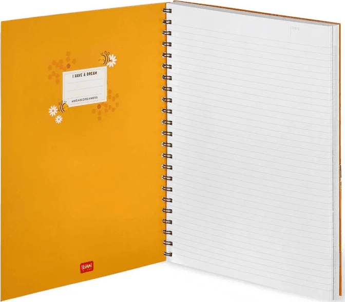 Legami - Quaderno Maxi con spirale 3 in1 A4 - Bee (4NOTS0052) - 2