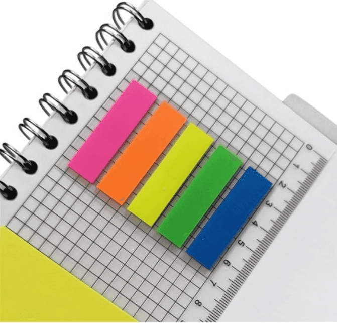 BM - Quaderno Spiralato  100 fg 5mm con righello e Sticky Notes - 2