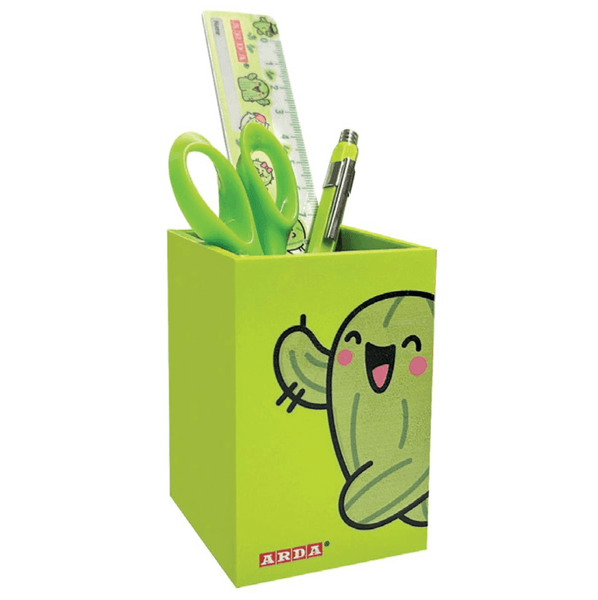 Arda - Kit Fancy Decori assortiti Portapenne, temperamatite, Forbici e Righello (319FANSC) - 6