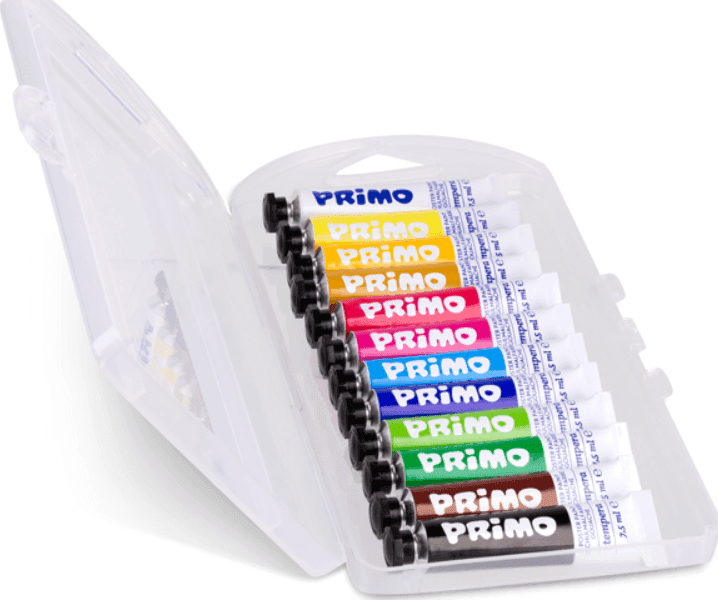Primo - Colori a Tempera Primo 7,5 ml. da 12 colori (245T12PP) - 2