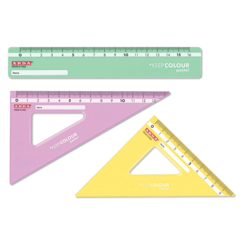 Arda - Minikit riga e squadre 3 pz Keep Colour Pastel (KCP7063DSS) - 2