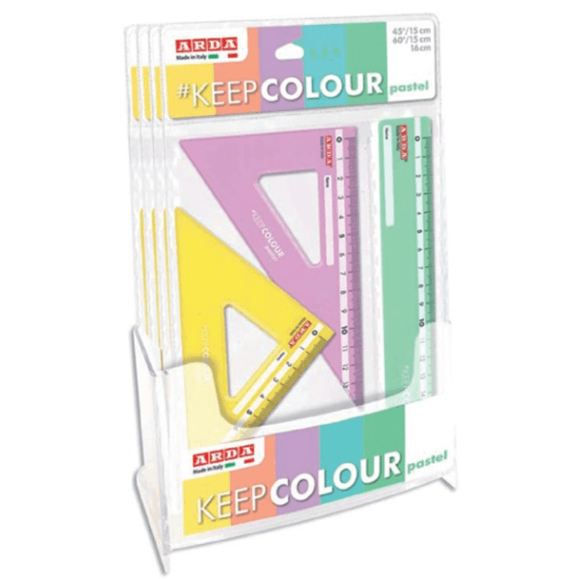 Arda - Minikit riga e squadre 3 pz Keep Colour Pastel (KCP7063DSS) - 3