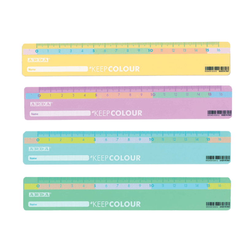 Arda - Righello cm.16 KEEP COLOUR PASTEL 2.0 (R17PBAR) - 2