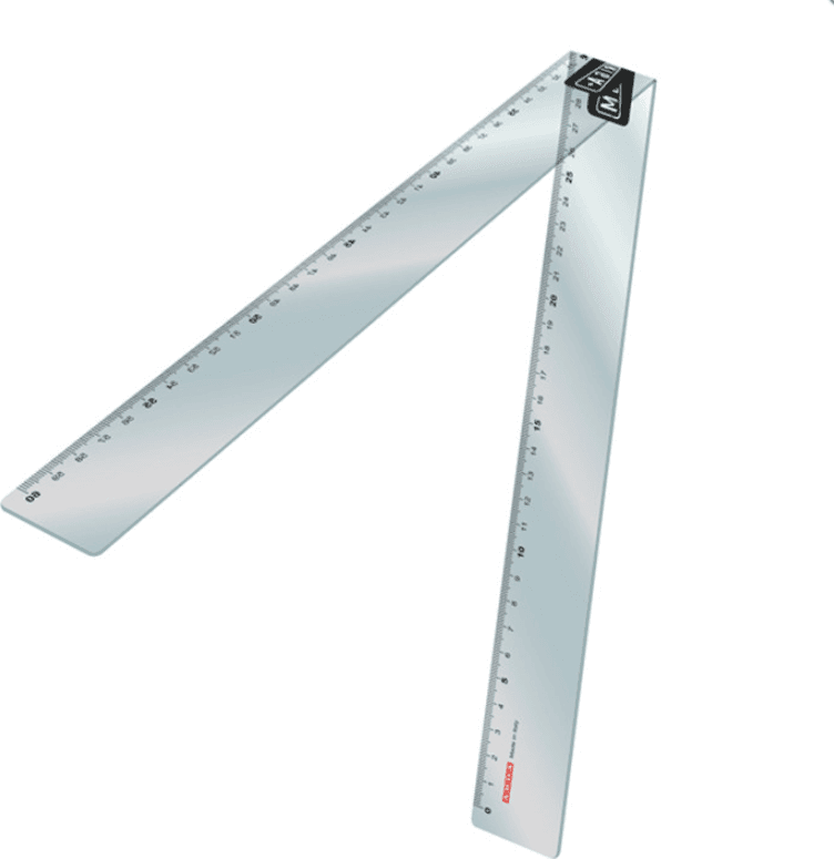 Arda - Riga da disegno pieghevole cm 60 linea Metariga (MET60SS) - 3