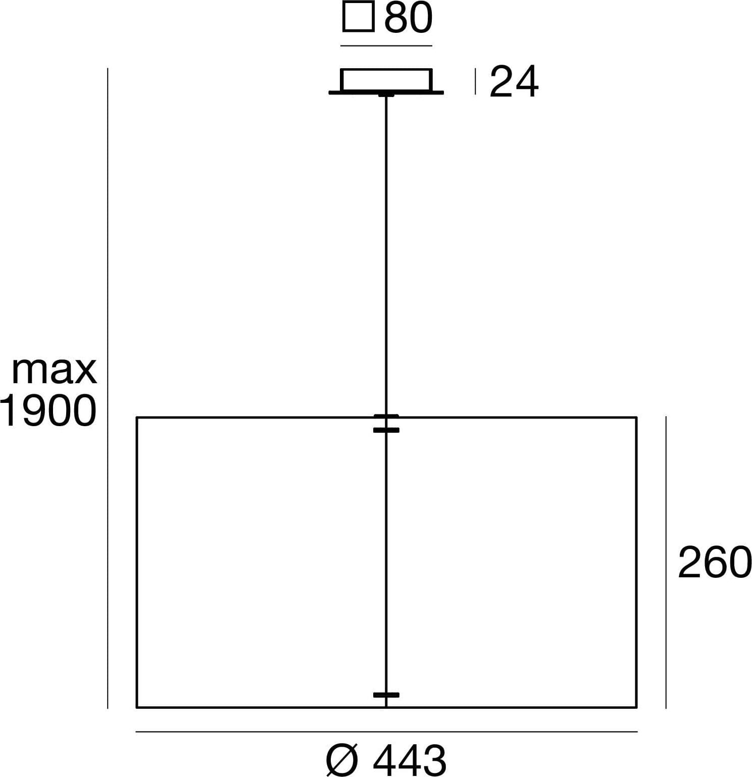 Lampada da soffitto Linea Light Thank You_P (Altezza testa 260 mm) - 3