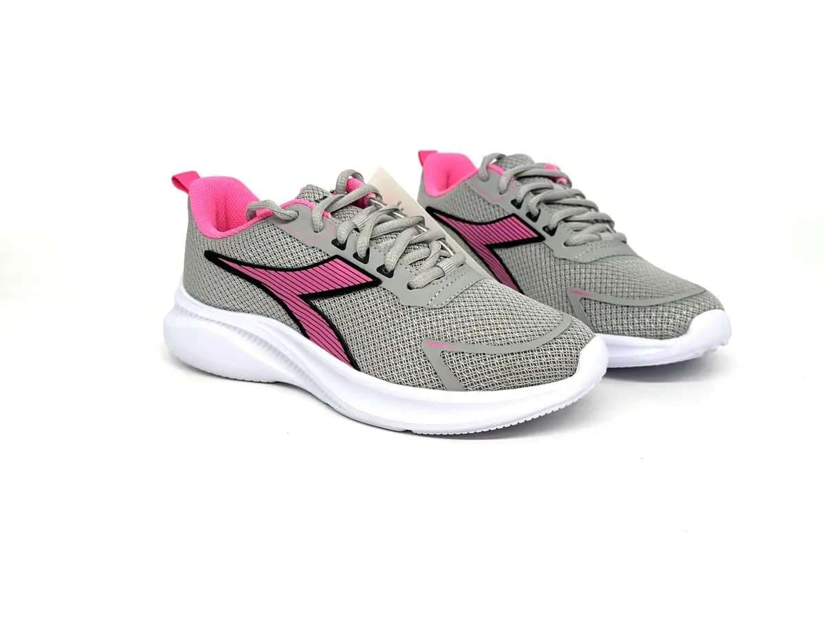 Diadora running donna Robin 7 W silver pink fluo - 3