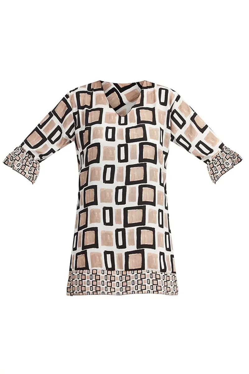NURIA FERRER | Kimono corto Geo - 4