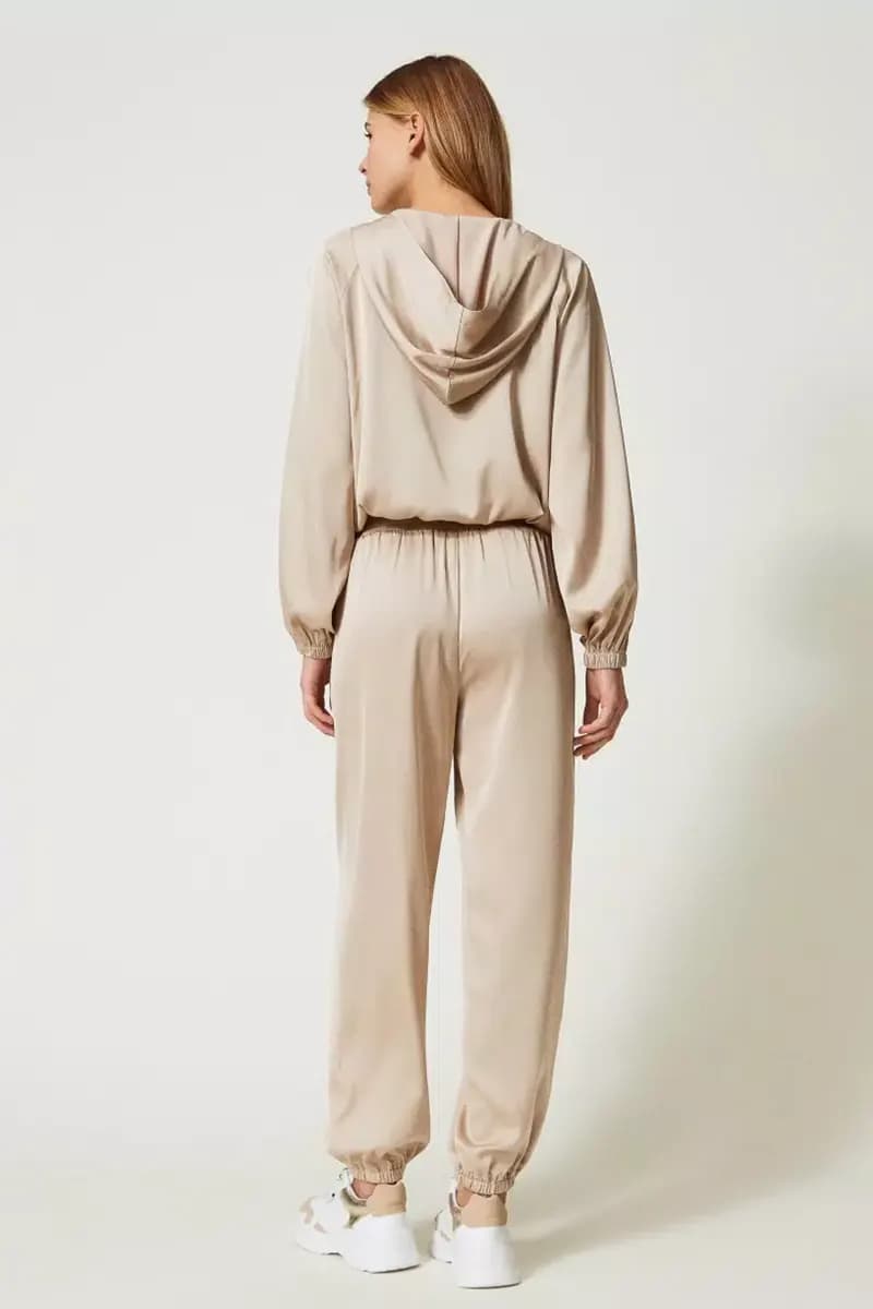 TWINSET | Pantaloni joggers in raso - 2