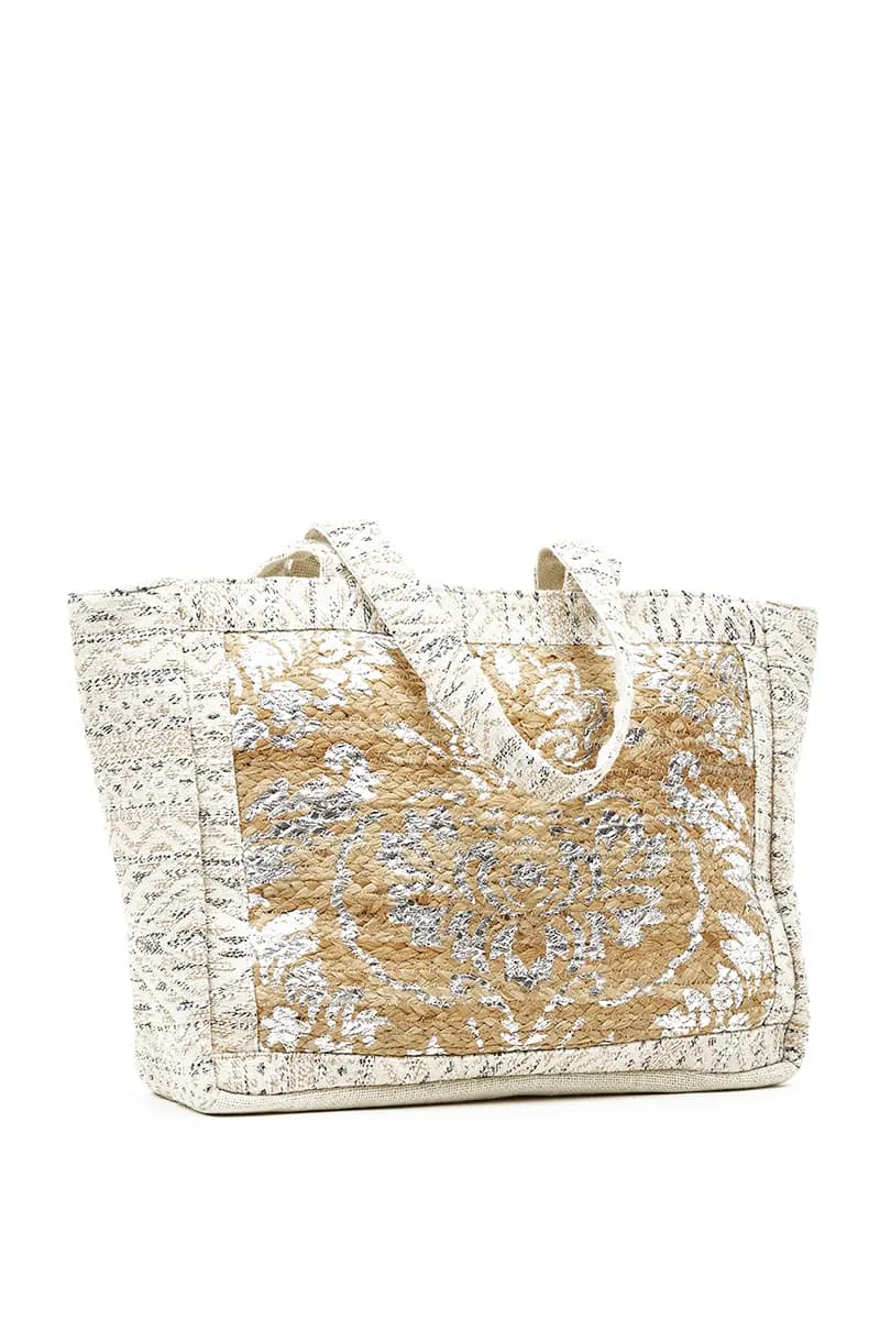 VERDE FASHION | Borsa mare tessuto paglia - 2