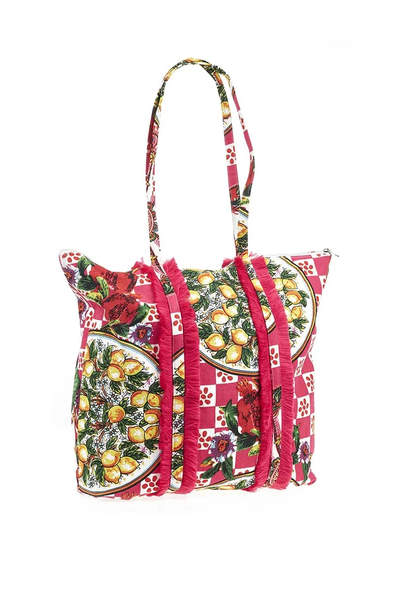 VERDE FASHION | Borsa mare tessuto - 6