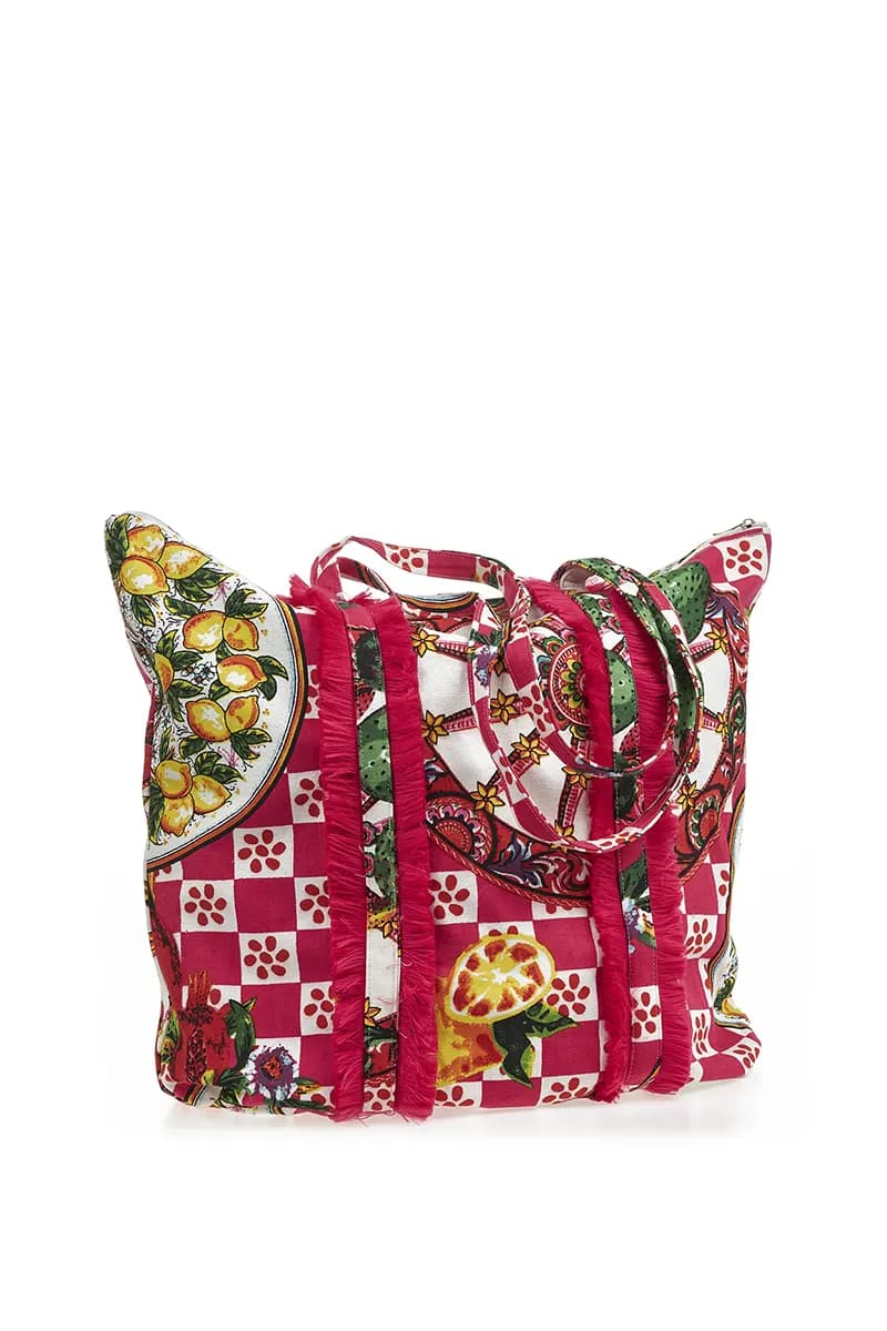 VERDE FASHION | Borsa mare tessuto - 2