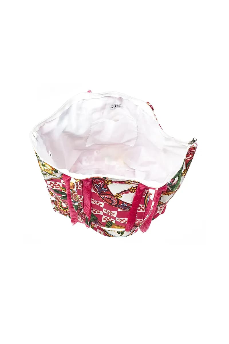 VERDE FASHION | Borsa mare tessuto - 5