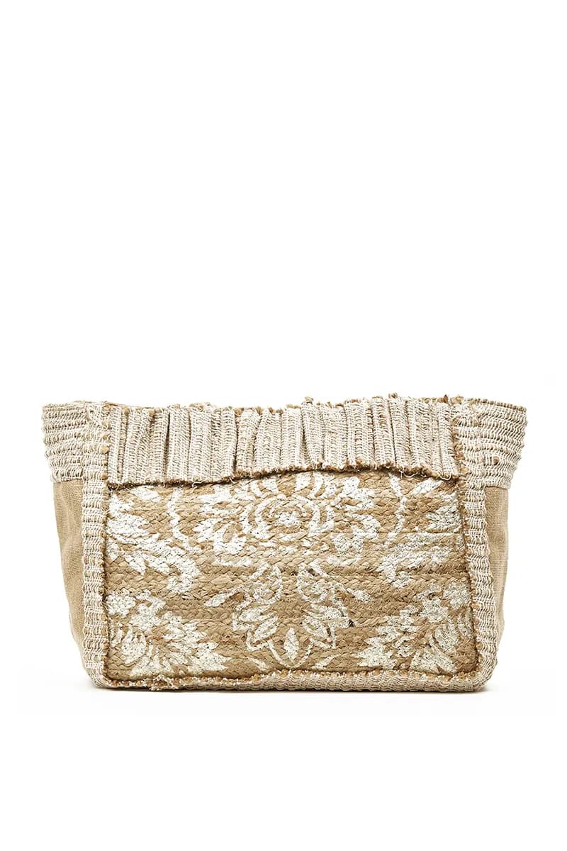 VERDE FASHION | Borsa mare tessuto paglia - 4