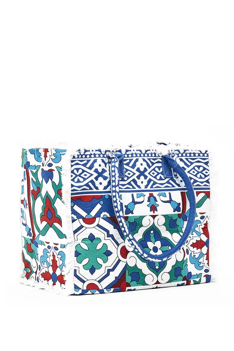 VERDE FASHION | Borsa mare tessuto - 2