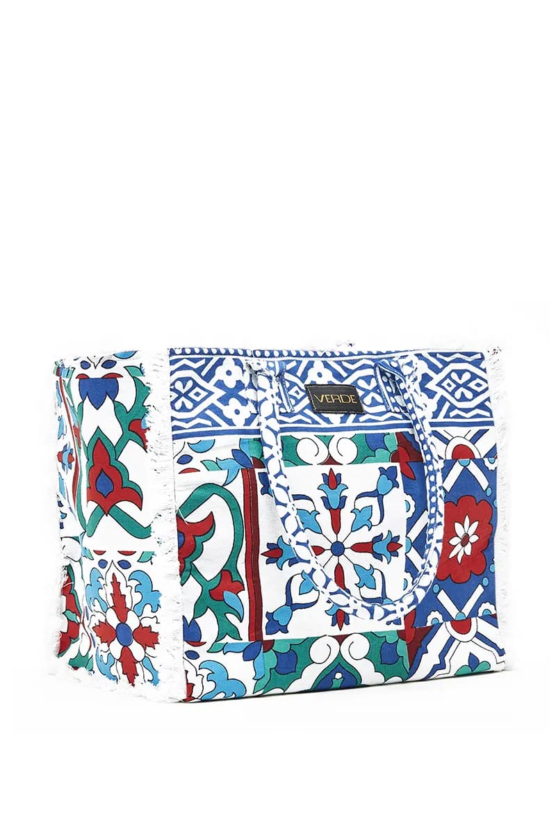 VERDE FASHION | Borsa mare tessuto - 3