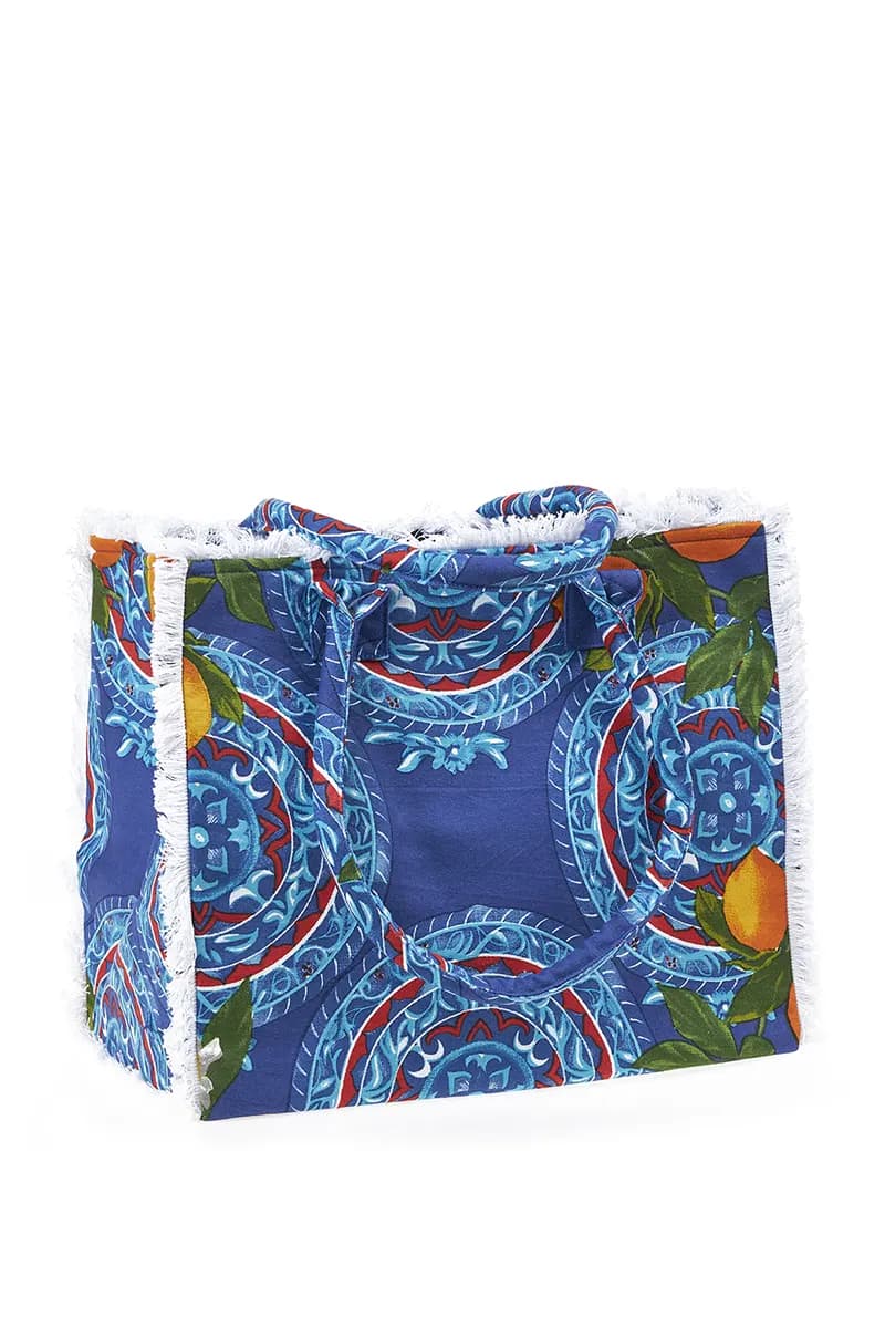 VERDE FASHION | Borsa mare tessuto - 2
